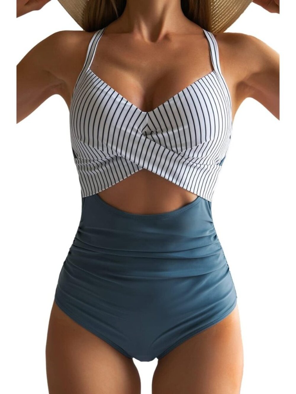 Women's Tummy Control One Piece Swimsuit Cutout Bathing Suit